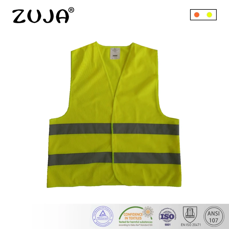

Yellow Reflective Vest Safety Knitted Fabric Vest Safety on Road