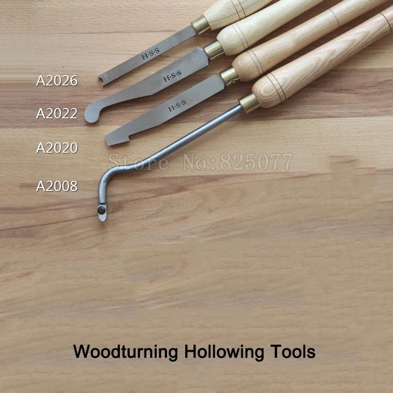 High Speed Steel A2008 A2020 A2022 A2026 Woodturning Hollowing Tools, HSS Woodworking Gouges JF1621 High Speed Steel A2008 A2020 A2022 A2026 Woodturning Hollowing Tools, HSS Woodworking Gouges JF1621