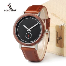 Бобо птица M28 розы, сандалового дерева с металлической аналоговые кварцевые часы для Для мужчин Элитный бренд reloj hombre как подарок