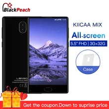 LEAGOO KIICAA MIX 5,5 “Pantalla Android 7,0 MTK6750T Octa Core Smartphone 3 GB RAM 32 GB trasera Dual cámaras Fingerprint 4G teléfono