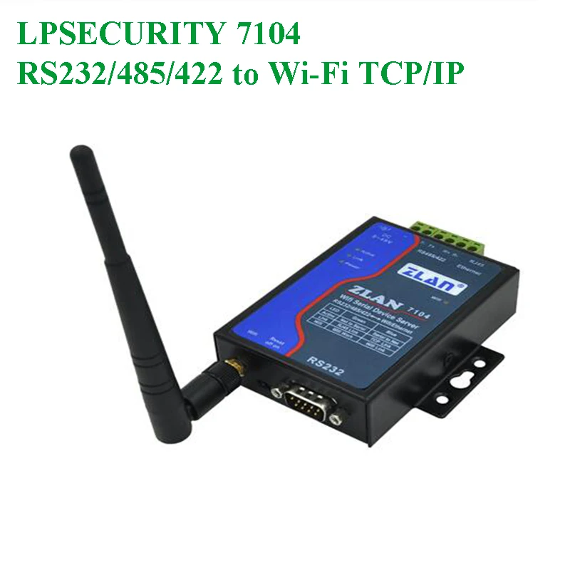 LPSECURTIY ZLAN7104 wifi модуль RJ45 Ethernet RS232/RS485/RS422 конвертер modbus удаленный монитор беспроводной сервер для устройств с последовательным интерфейсом