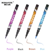 Brand 4 Colors Eyeliner Pencil Waterproof Professional Liquid Long Lasting Cosmetics Eye Liner Pen Black Smooth