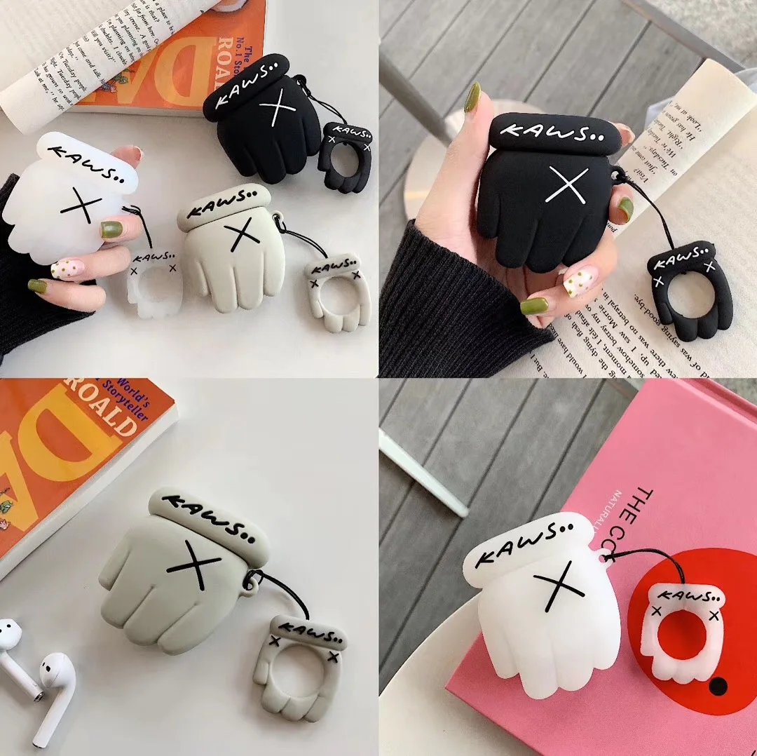 KAWS Original Fake for Airpods Case Apple KWAS Companion Bearbrick Violent Bear Joint for Airpods Ring Lanyard Hang Loop Cover KAWS Original Fake for Airpods Case Apple KWAS Companion Bearbrick Violent Bear Joint for Airpods Ring Lanyard Hang Loop Cover