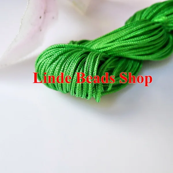 

free shipping 1.5mm thread cord shamballe rope green Waxed Bead Cord fit shamballe bracelet&necklace string 10x24meter