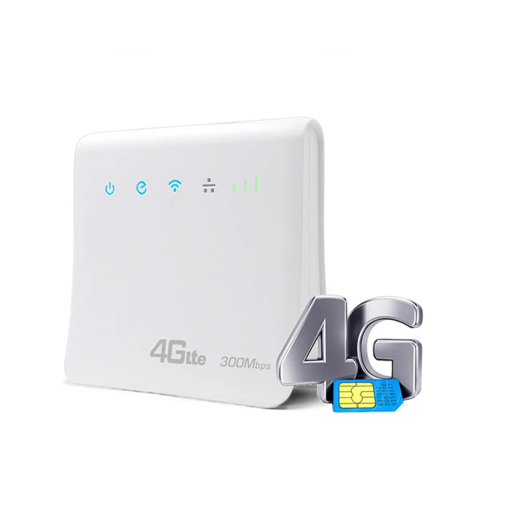 4G LTE Router 300Mbps Wireless CPE 4G LTE Mobile Wifi Hotspot With Sim Card Slot