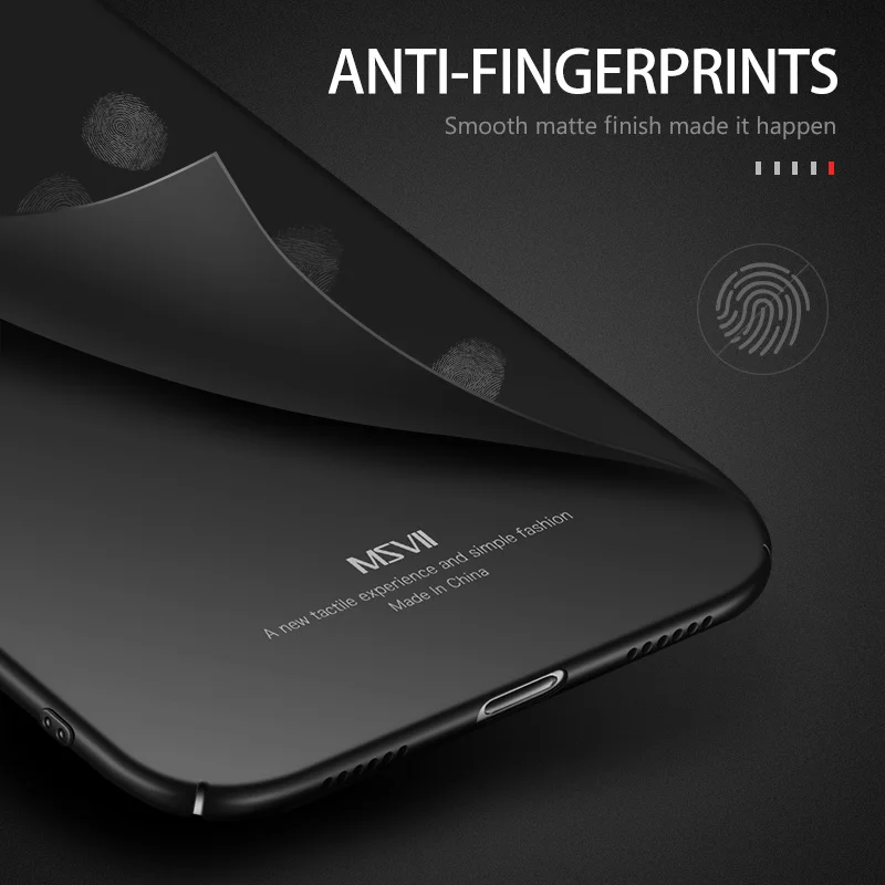 Msvii Phone Coque for iPhone X Case Ultra-thin Business Phone Cases for iPhone Xs Matte Hard Back Cover for iPhone XR Case Cover