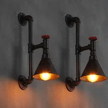 Лофт Промышленные винтажные Настенные светильники для домашнего декора RH античный металлический водопровод лампа прикроватная Эдисон Настенный бра Lampara сравнению