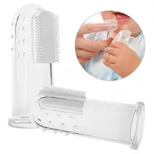 2 шт силиконовая детская безопасная зубная щетка для пальцев детская легкая безопасная щетка для чистки зубов