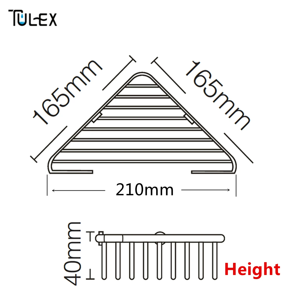 TULEX полки для ванной комнаты душевая Корзина настенный угловой Стеллаж корзина для хранения из нержавеющей стали зеркальная полировка