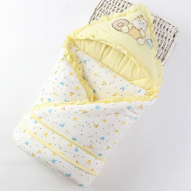 Хлопковый детский спальный мешок, зимний конверт для новорожденных, спальный мешок для сна, тепловой мешок в коляске, инвалидные коляски QIN108 - Цвет: C