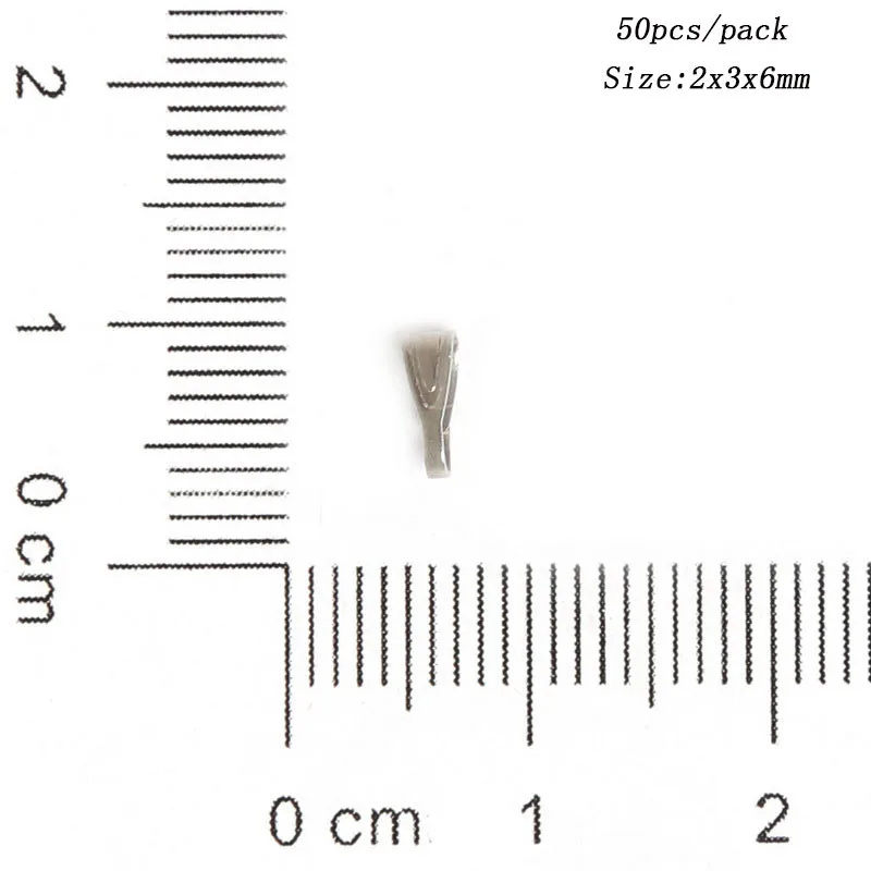 50 шт Подвески из нержавеющей стали с застежками зажим подвеска-Бейл соединители фурнитура для украшений для самостоятельного изготовления ювелирных изделий