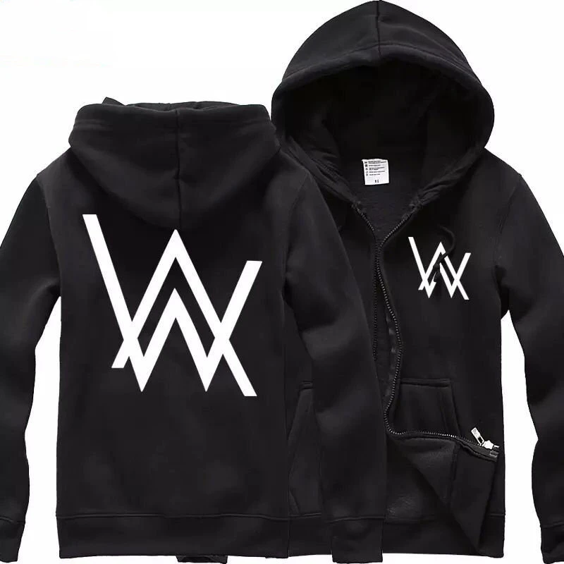 2017 Nuevo otoño y el sudaderas Alan Walker ropa faded HOODIE DJ chaqueta hombres mujeres cremallera sudadera|zipper sweatshirt|mens clothingwinter -