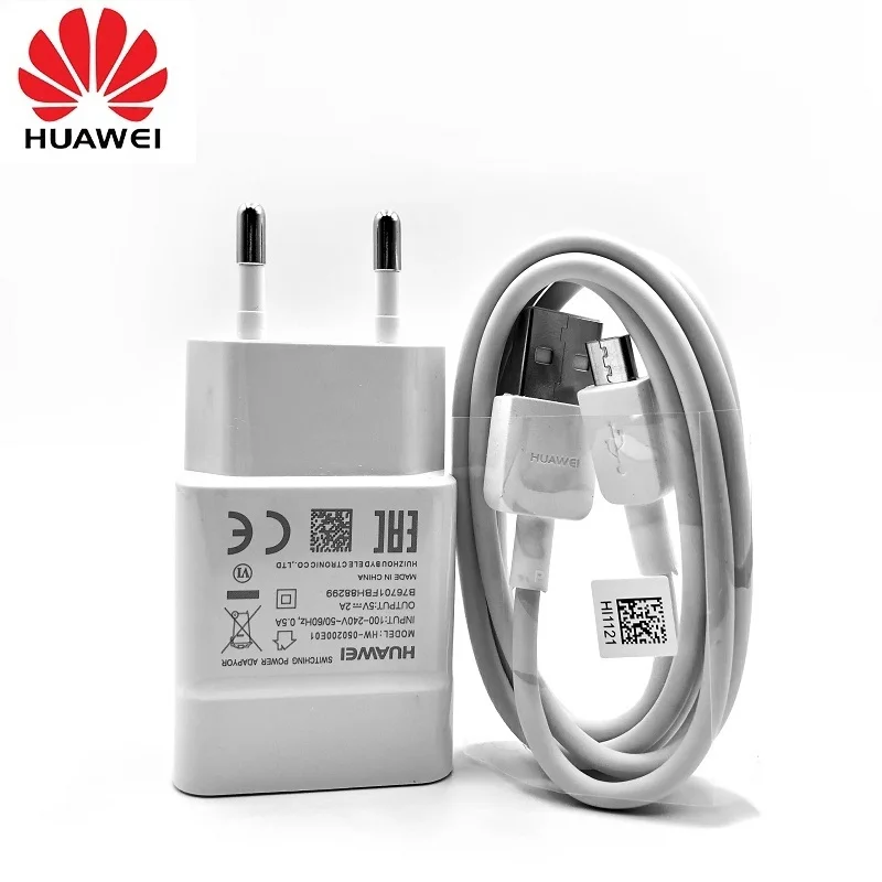 Оригинальный HUAWEI 5 V 2A EU зарядное устройство + micro адаптер usb type C для nova 3i 2i honor 8x 7c p6 p7