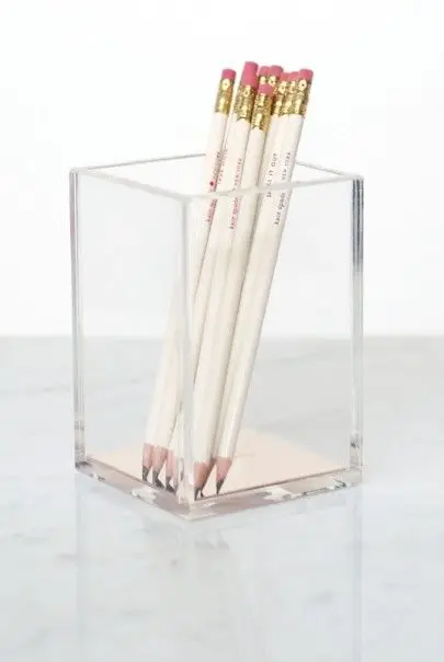 Nordic акриловый прозрачный золотые юбки-карандаш офисный стол Канцелярский набор макияжа трубки держатель для ручки