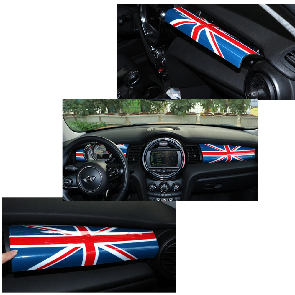 Аксессуары для MINI Cooper F55 F56, декоративная панель приборной панели, крышка, наклейка для MINI Cooper F55, аксессуары для интерьера