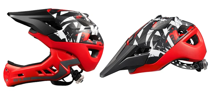 Детский велосипедный шлем с полным лицом Съемный Детский шлем с задним светом MTB BMX Горные балансный велосипед шлем Casco Capacete