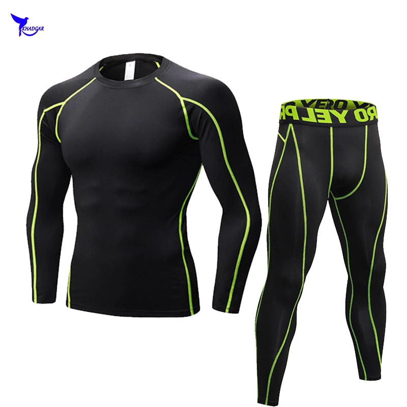 Buy 2018 Mens fitness activewear sets [top and