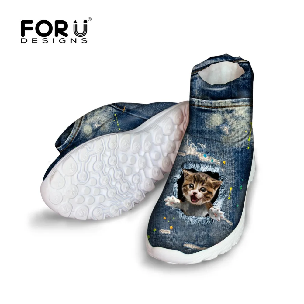 

FORUDESIGNS Supreme Women's Casual Boots Denmi Animal Pattern Winter Snow Boots for Women Breathable Warm Ankle Rain Boots Gilr
