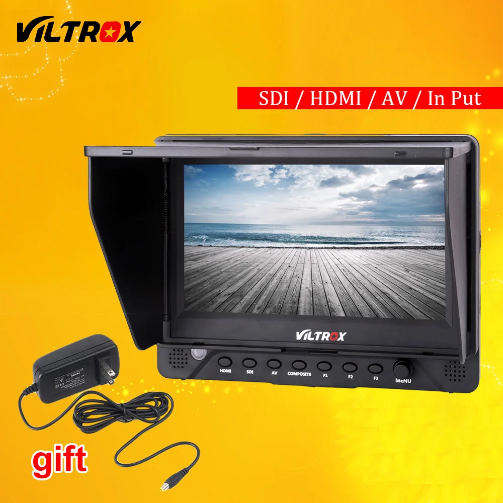 Viltrox DC 70 EX 7 'ƊK HD HDMI/SDI/AV видеокамера с ЖК дисплеем и адаптером переменного тока