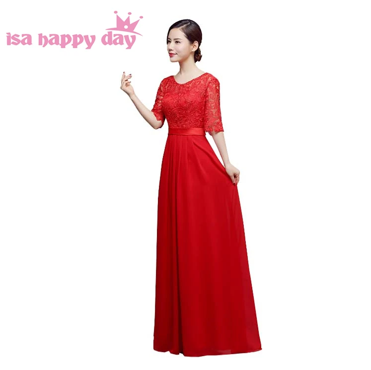 bridesmaid half sleeve dress for women fitted bridesmaids red gowns new arrivals 2020 girls bridesmaids dresses long H3920 bridesmaid half sleeve dress for women fitted bridesmaids red gowns new arrivals 2020 girls bridesmaids dresses long H3920