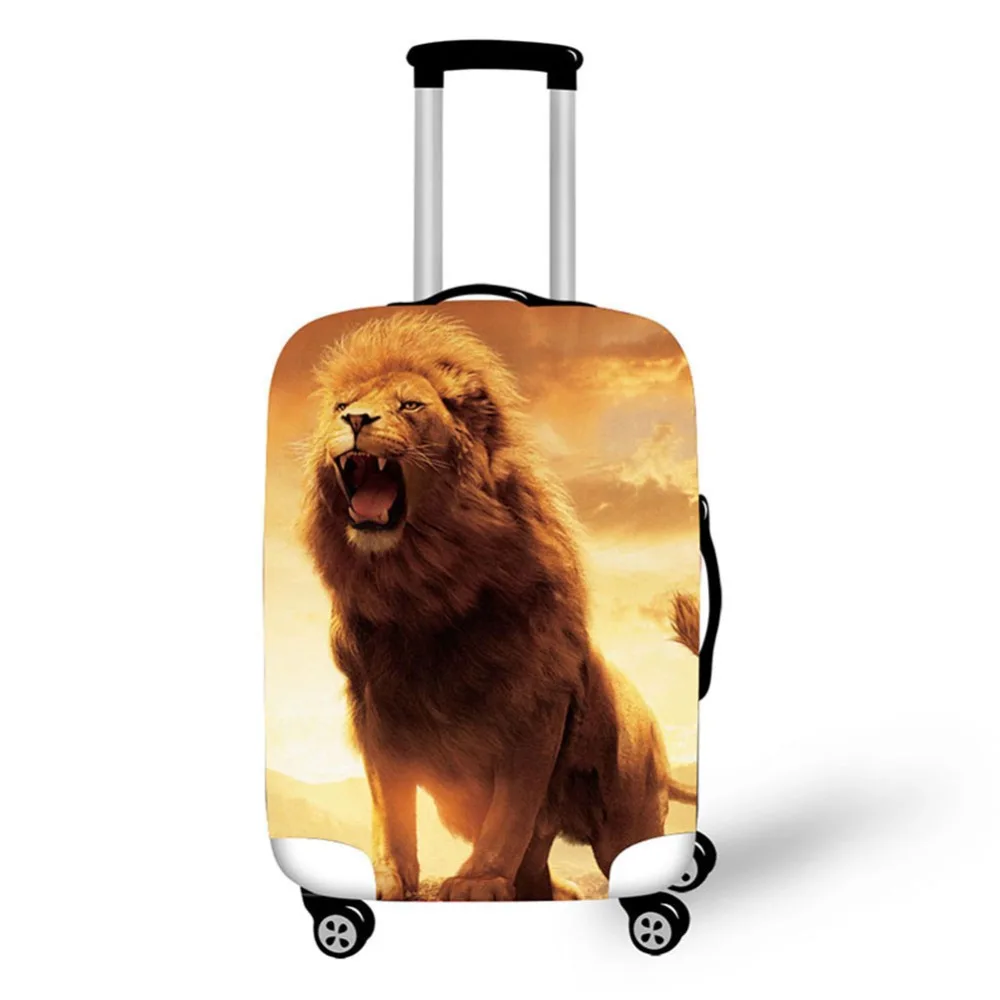 Lion Design Travel Accessories Suitcase Protective Covers 18-32 Inch Elastic Luggage Dust Cover Case Stretchable Lion Design Travel Accessories Suitcase Protective Covers 18-32 Inch Elastic Luggage Dust Cover Case Stretchable