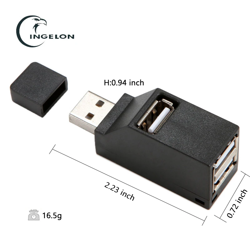 INGELON использует 3,0 хаб usb несколько usb-хаб 2 порта Высокоскоростной usb-разветвитель 480 Мбит/с тонкий хаб для компьютера для samsung galaxy s9