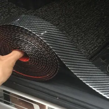 

2.5 Meters 5CM Decorative Rubber Carbon Fiber Bumper Modification Supplies Threshold Cover Saftey Strip Protection Sticker