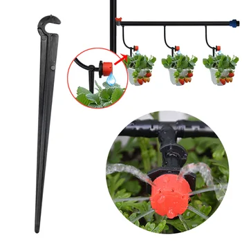 

1000pcs Hose Bracket "C" Shape Fixed Stems Holder For Drip 4 / 7mm Garden Lawn Irrigation Pipe Inserting ground