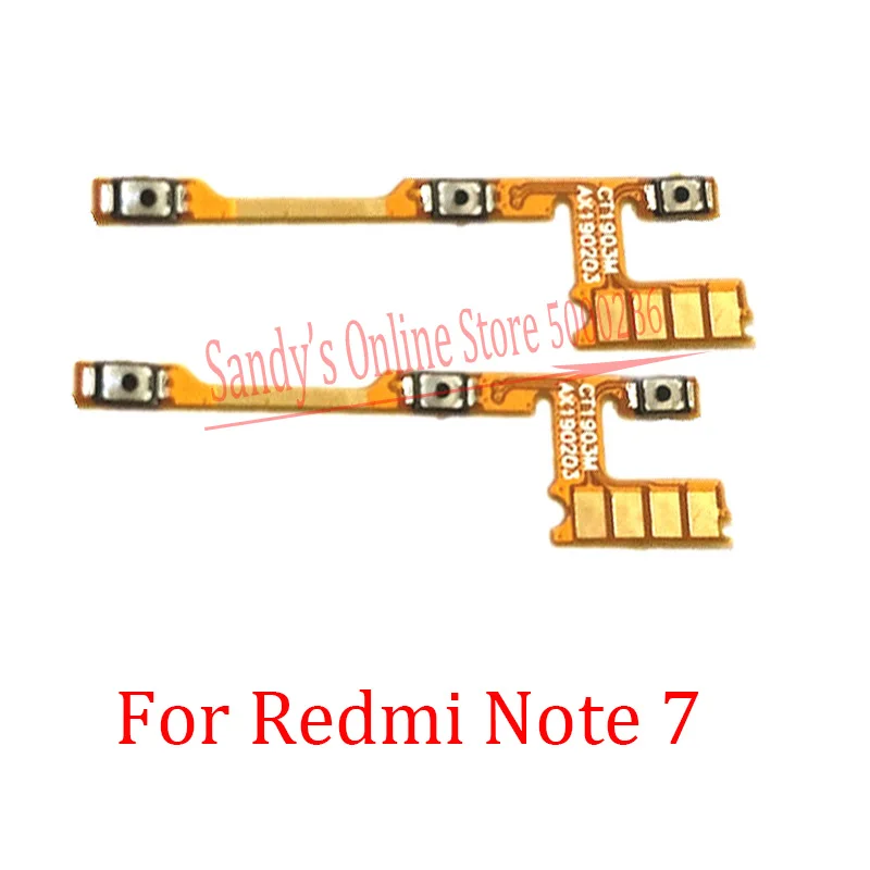 

10 PCS Power Switch ON OFF Volume Side Button Key Flex Cable For Xiaomi Mi Redmi Note 7 Note7 Volume Side Buttons Flex Cable