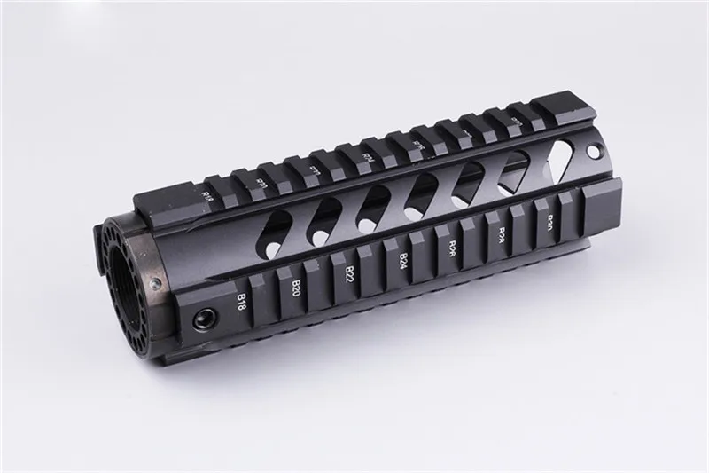 Охота Тактический AR-15 M4 7 ''дюймовый Handguard Carbine RIS Quad Rail Пикатинни крепления винтовка Airsoft Стрельба аксессуар черный загар