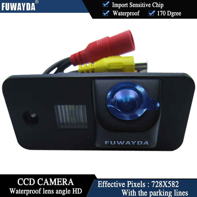 Беспроводная Автомобильная камера заднего вида FUWAYDA CCD HD с зеркальным монитором
