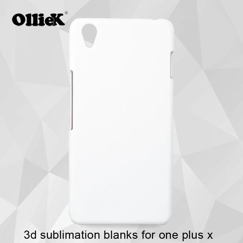 Free shipping Olliek factory 3d sublimation heat transfer printing blank case for one plus x custom |