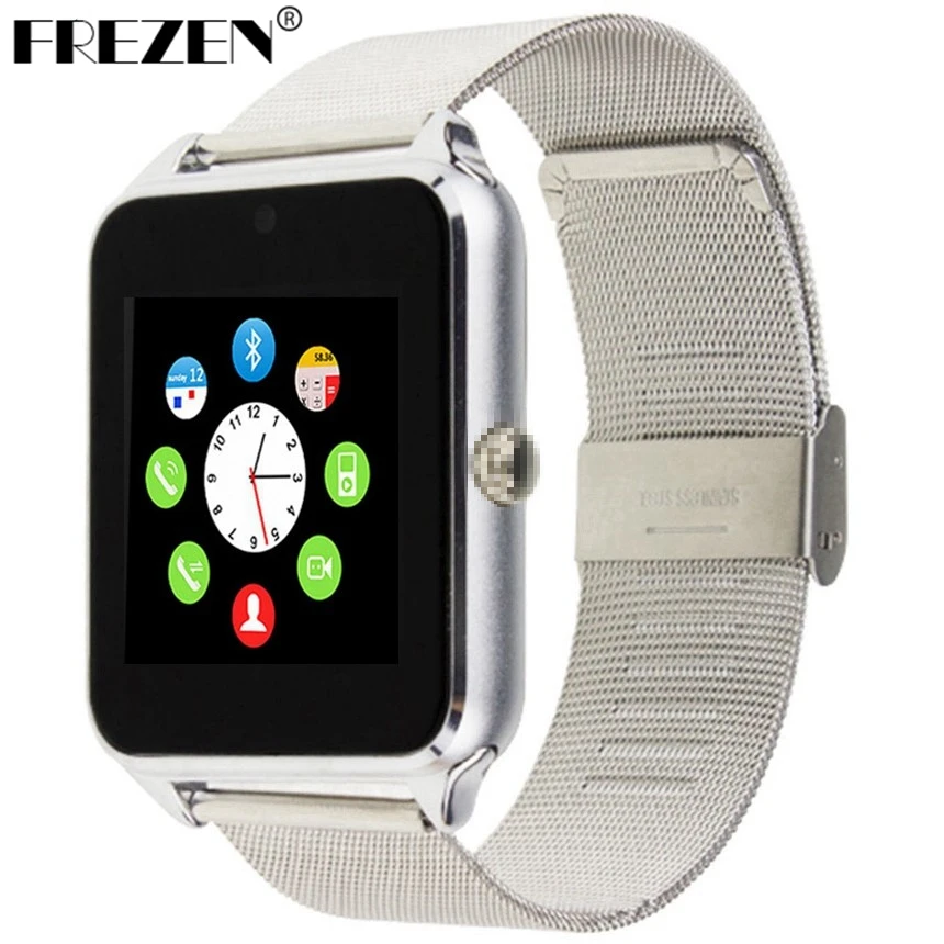 Умные часы FREZEN GT08 с слотом для sim карты Push Message Bluetooth подключение Android Phone умные PK DZ09