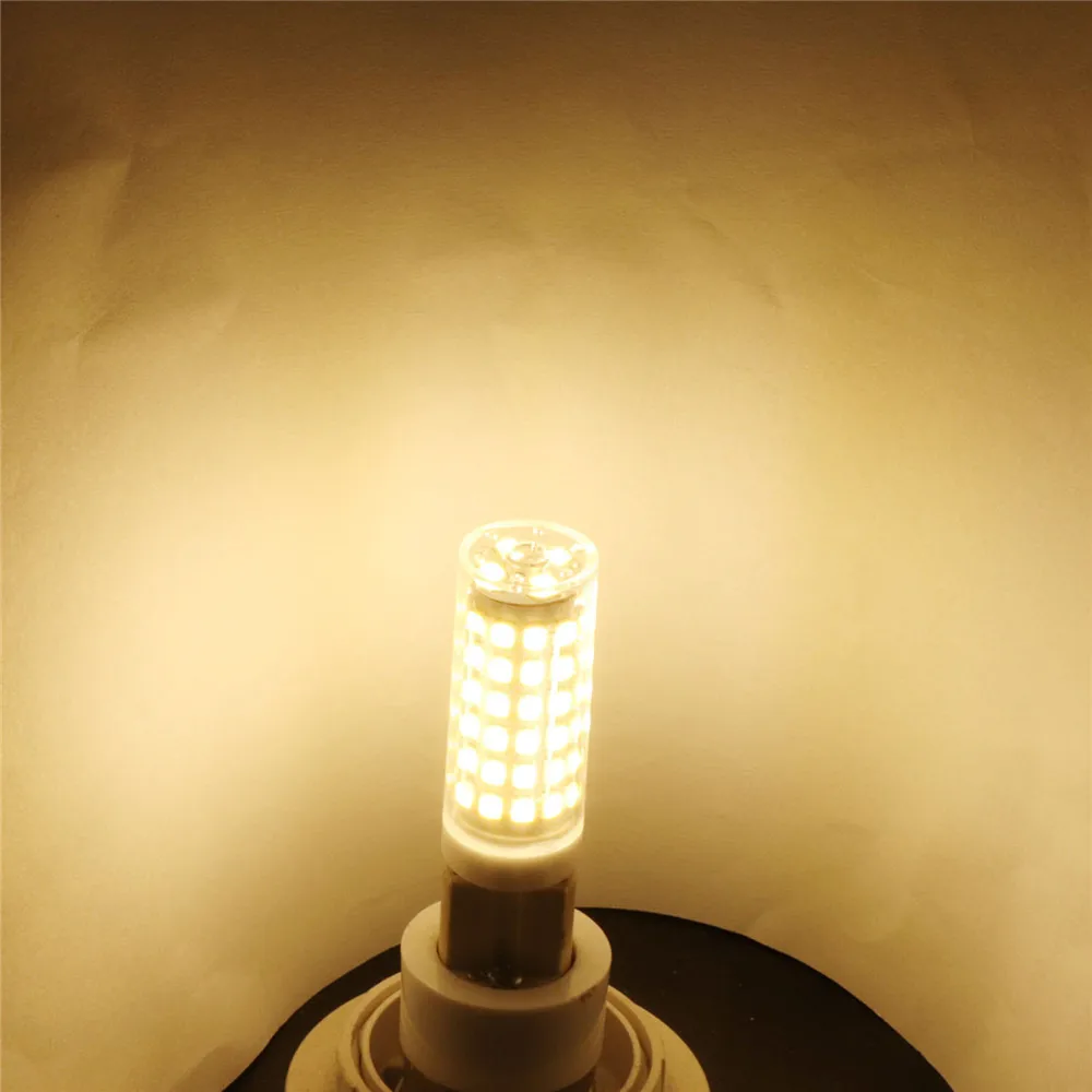 YWXLight G9 светодиодный светильник лампа переменного тока 220 в 240 в 9 Вт 10 Вт 2835 SMD светодиодный Керамический прожектор лампа 86 лампа 76 Лампа Холодный белый Теплый белый лампочка - Испускаемый цвет: Warm white light