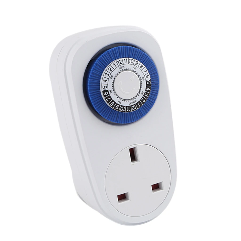 Multi Uses 24Hour Mechanical Wall Outlet Timer Home Appliace Interval Clock Socket Gardening Watering Scheduled Timing Timer