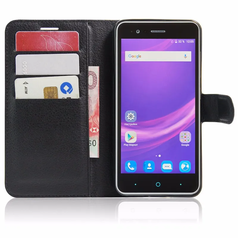 For ZTE A510 Case Luxury PU Leather Back Cover Case For ZTE Blade A510 A 510 Case Flip Protective Phone Bag Skin With Slots (20)