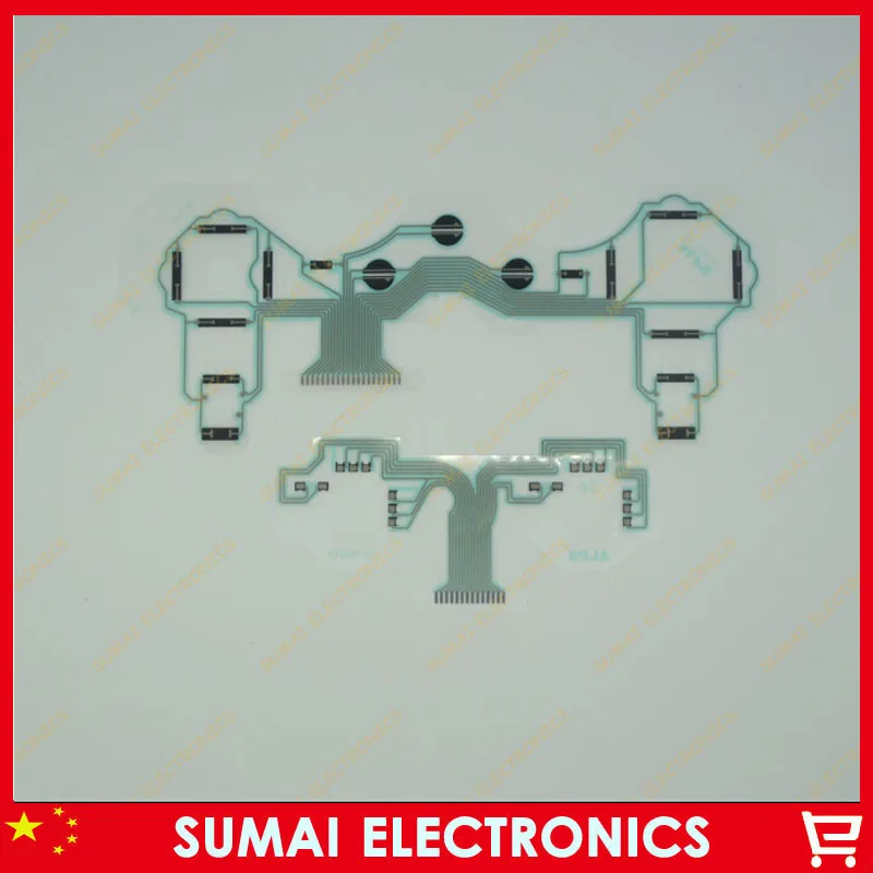 2 в 1 контроллер проводящий Плёнки проведения Плёнки клавиатуры Flex кабель для PS3 контроллер(sa1q224a