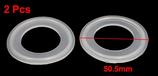 32mm Silicone Gasket 2pcs for  Tri Clamp Sanitary Pipe Fittings Ferrules