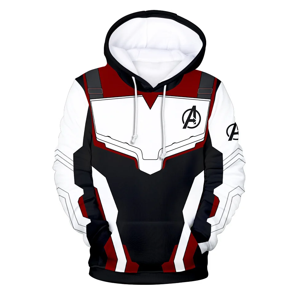  2019 Avengers Endgame Quantum Realm Sweatshirt Jacket Advanced Tech Hoodie Cosplay Costumes superhe