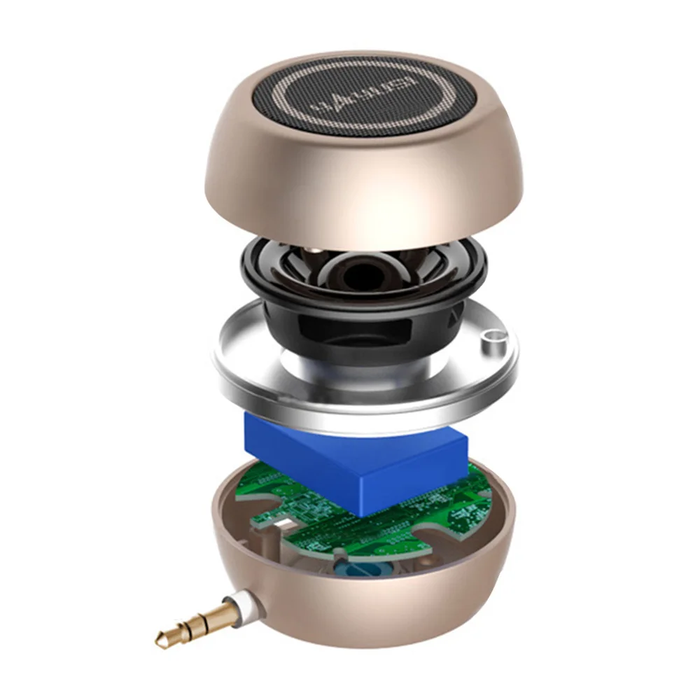 Портативный HIFI 3D объемный 3,5 мм Aux аудио разъем мини беспроводной мощный кристалл динамик для смартфона планшета