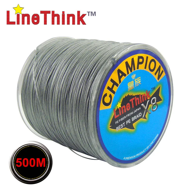 300M 500M GHAMPION LineThink Brand X8Strands Best Multifilament PE Braided Fishing Line Fishing Braid 100M Free Shipping