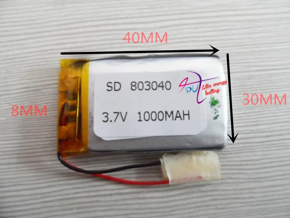 best battery brand 3.7V polymer lithium battery 803040 MP3 MP4