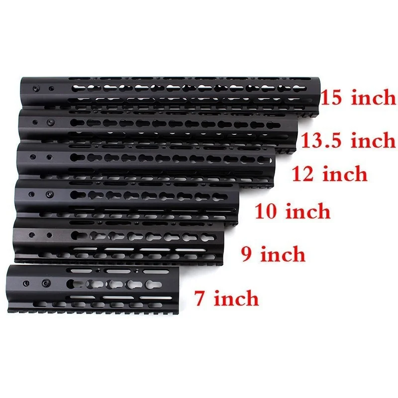 

Magorui 7" 9" 10" 12" 13.5" 15" Tactical 5.56/223 Keymod NSR Free Float Rail Handguard
