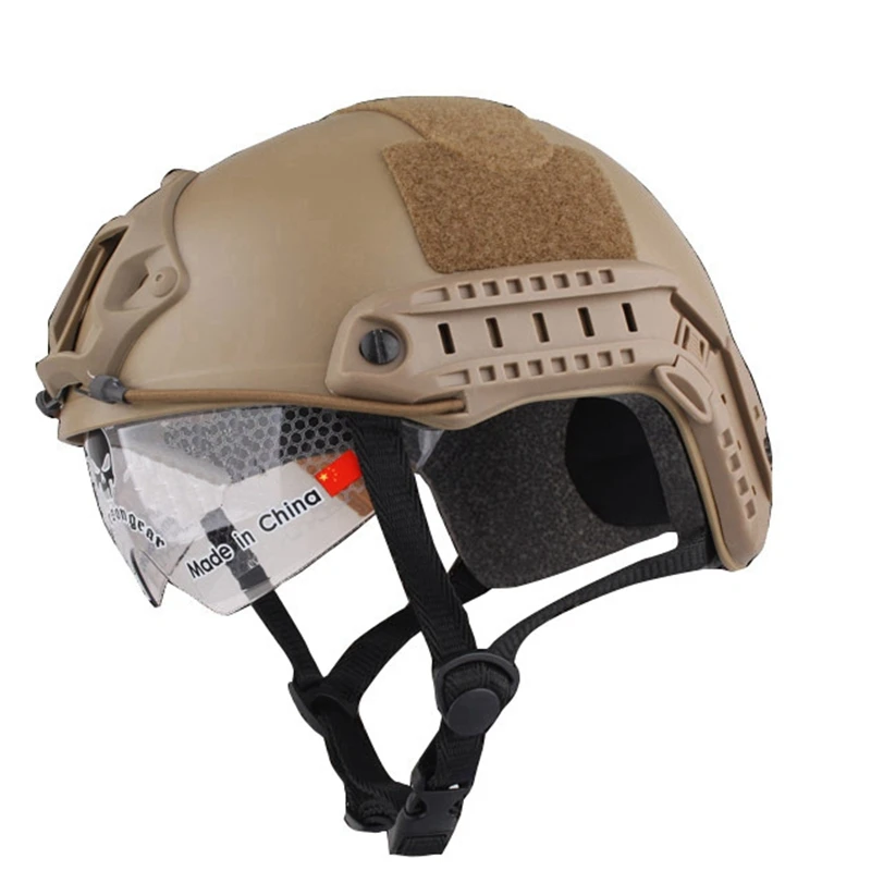 Тактический легкий стойкий материал быстро шлем очки военный страйкбол шлем для пейнтбола маска для лица