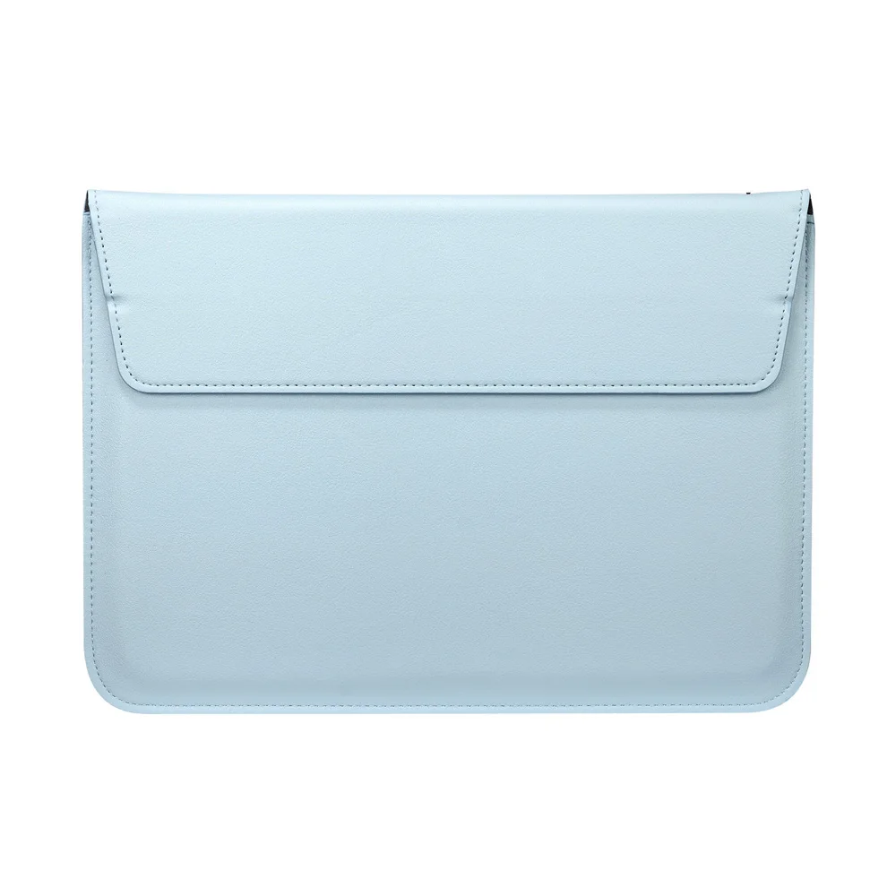 Чехол из искусственной кожи с почтовым мешком для Macbook Air Pro retina 11 12 13 15, чехол для ноутбука Mac book 13,3 дюймов - Цвет: Небесно-голубой