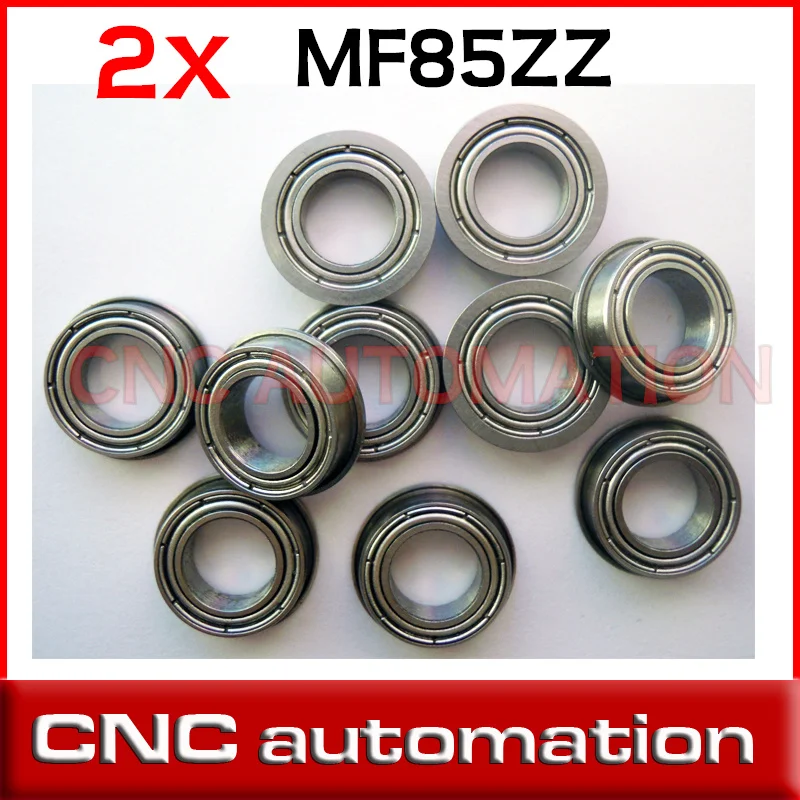 2pcs MF85ZZ MR85 ZZ 5*8*2.5mm chrome steel deep groove bearing radial shaft flange