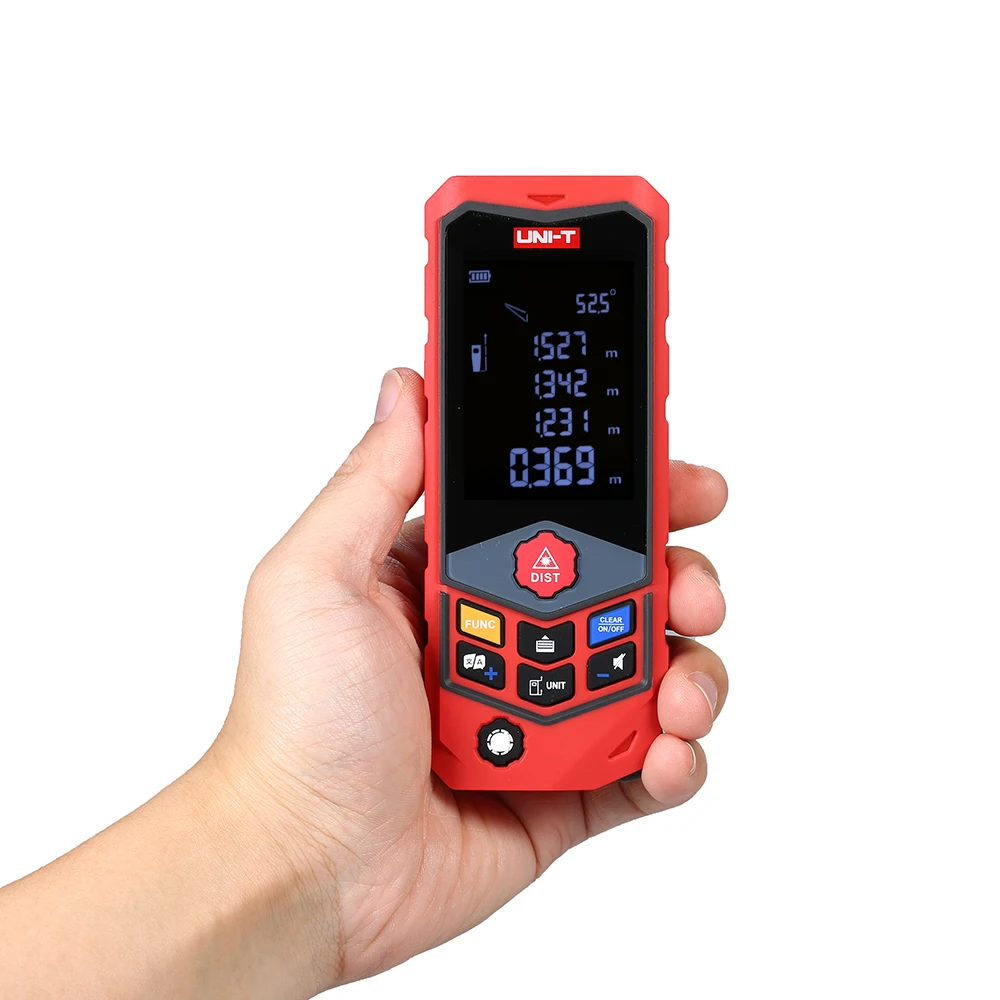 

Laser Rangefinder Handheld Digital Laser Distance Meter Wheel Type Range Finder Wheel Measurement 20 Data Storage LM50D LM100D
