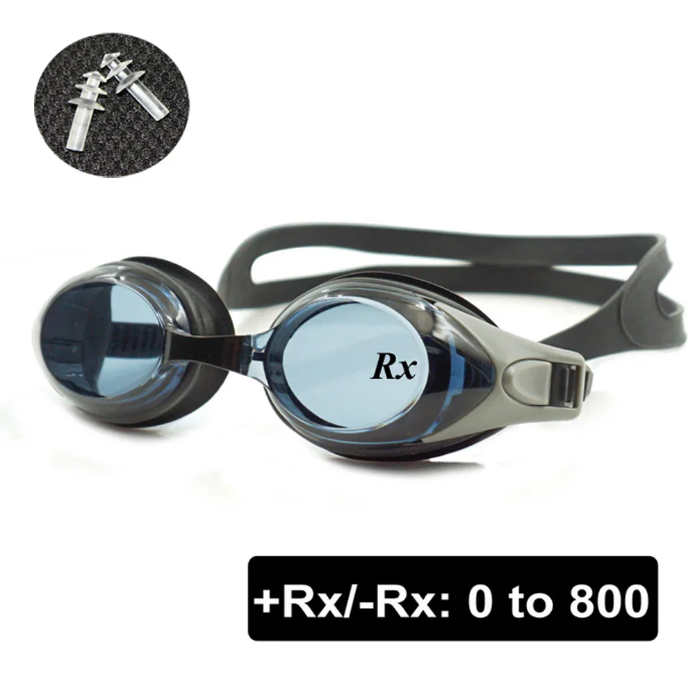 Goedkoop Optische Zwembril + Rx Rx Recept Zwemmen Bril Volwassenen Kinderen Verschillende Sterkte Elke Eye met Gratis Oordoppen