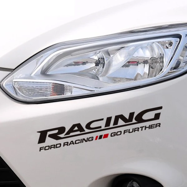 Car Sticker Decal For Ford Racing Lights Reflective Vinyl 2 Colors