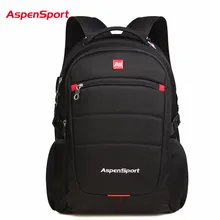 AspenSport 2017 Marca Mochila Portátil de Moda 15.6 De Los Hombres de Negocios Mochila Portátil Bolsa de Viaje Bolsa de la Escuela Mochila Para Las Mujeres